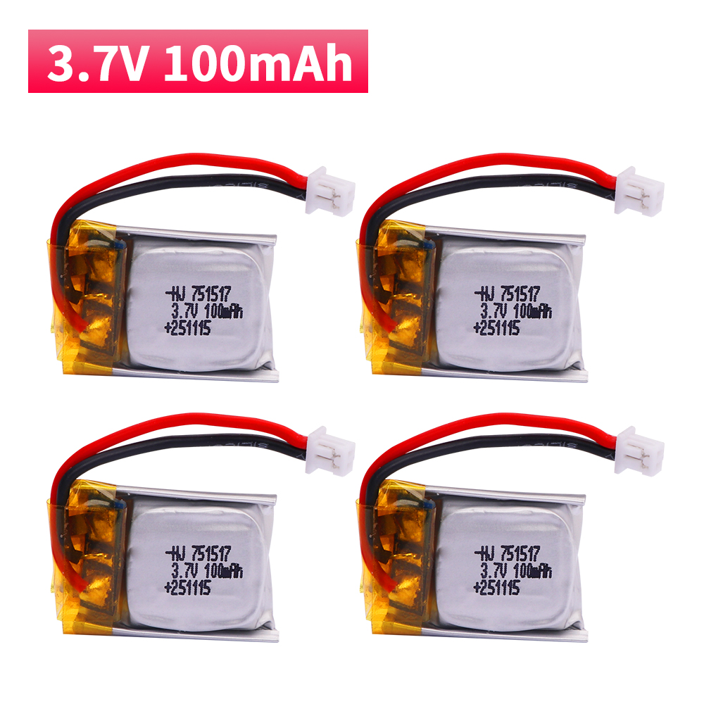 Drone Fq777 Rc Quadcopter - 100mah 3.7V Lipo Battery FQ777-124 for