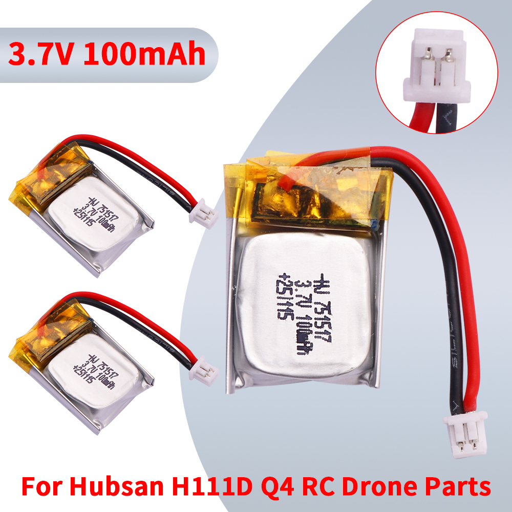 Drone Fq777 Rc Quadcopter - 3.7V 751517 100mah Lipo Battery FQ777-124
