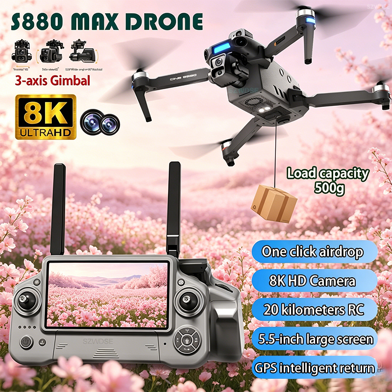 Drone Rc Team City - 2026 New 8K Dual Camera Drone