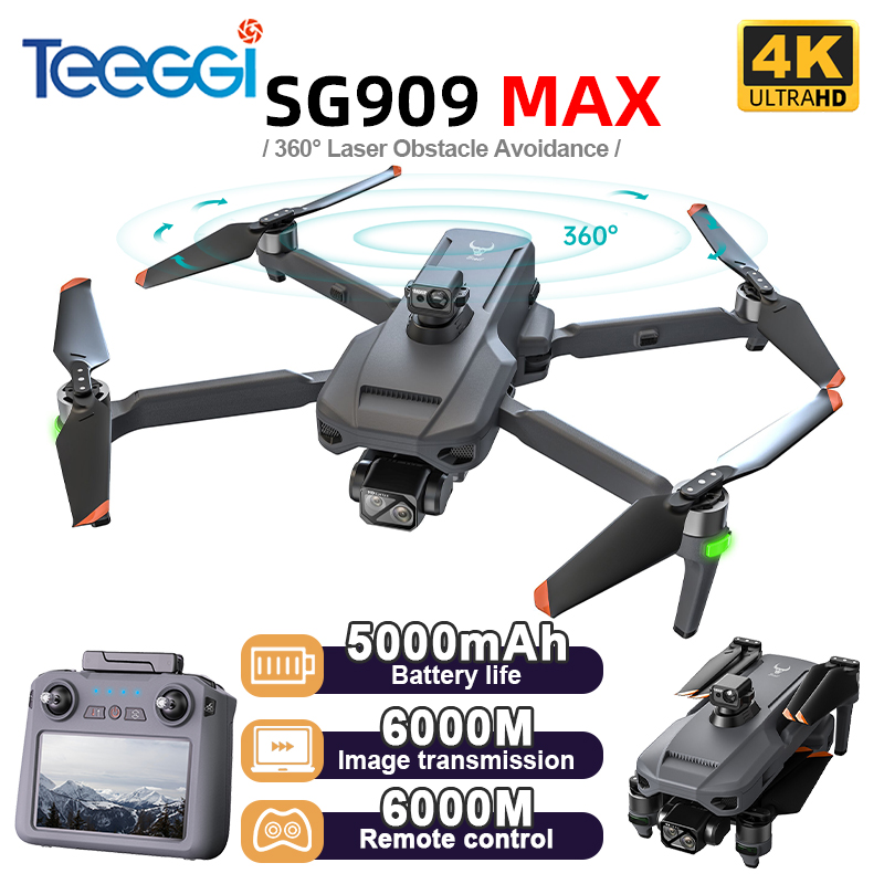 Drone Rc Foldable - Teeggi SG909 MAX GPS Drone With