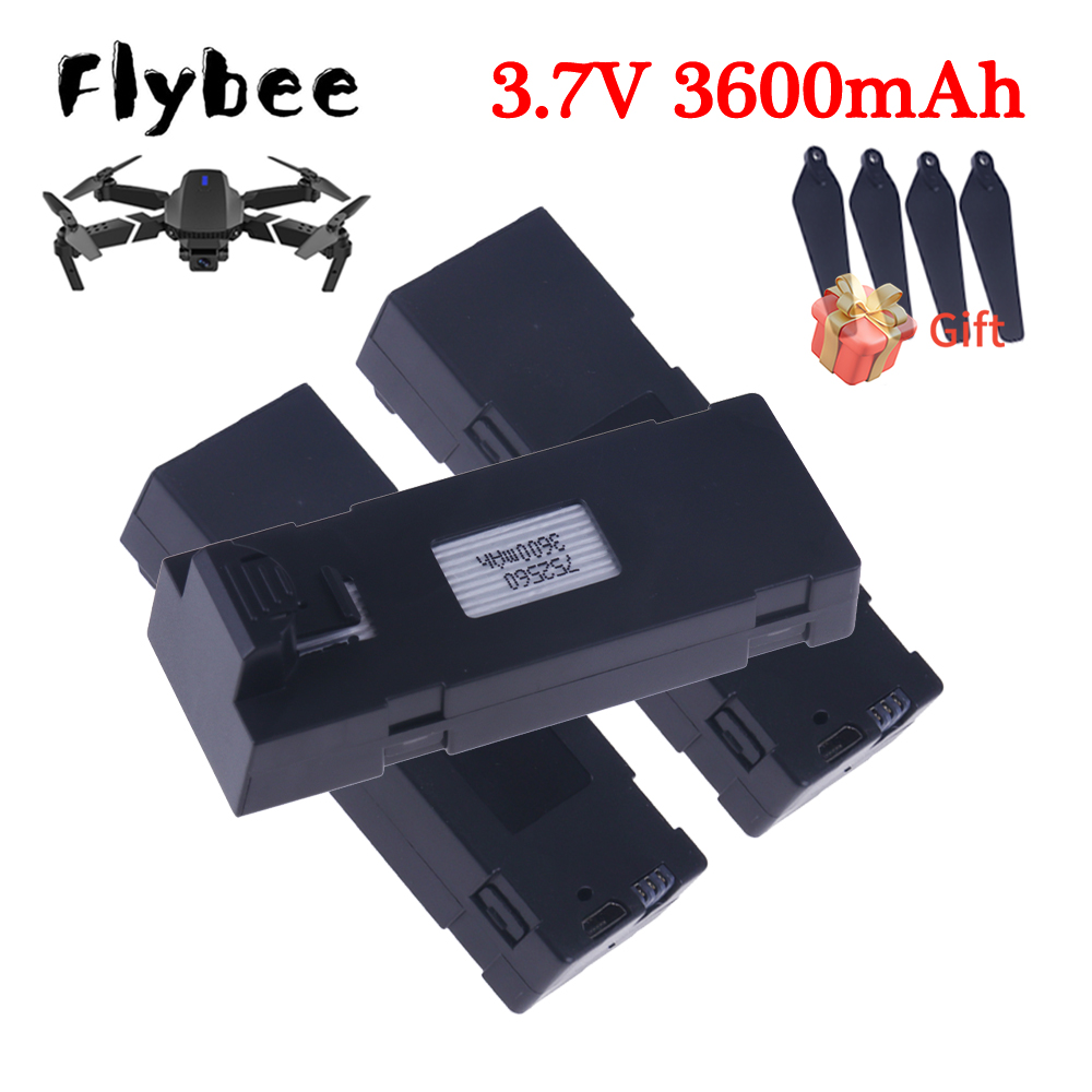 Drone E88 Rc Quadcopter - 3.7V 3600mAh Upgrade E88 Battery Li-po