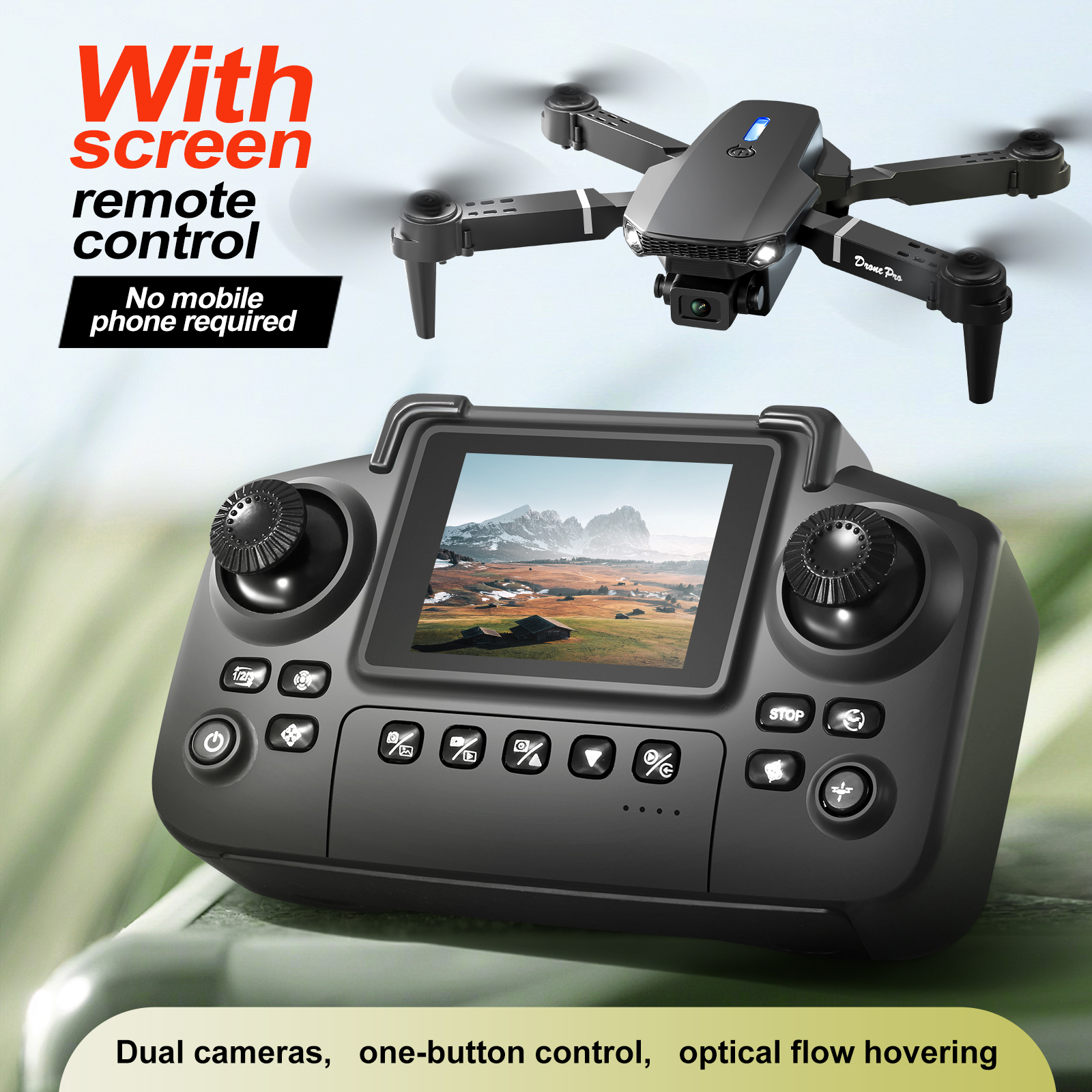 Drone Rc Foldable - 2025 New E88 E99 Upgraded Drone