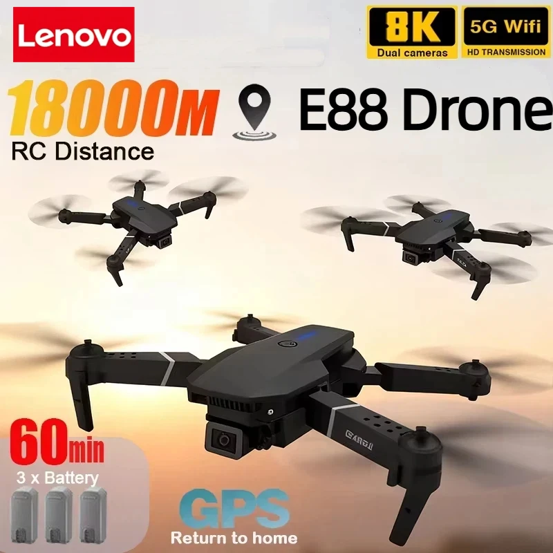 Drone E88 Rc Quadcopter - Lenovo New E88 Pro WIFI FPV