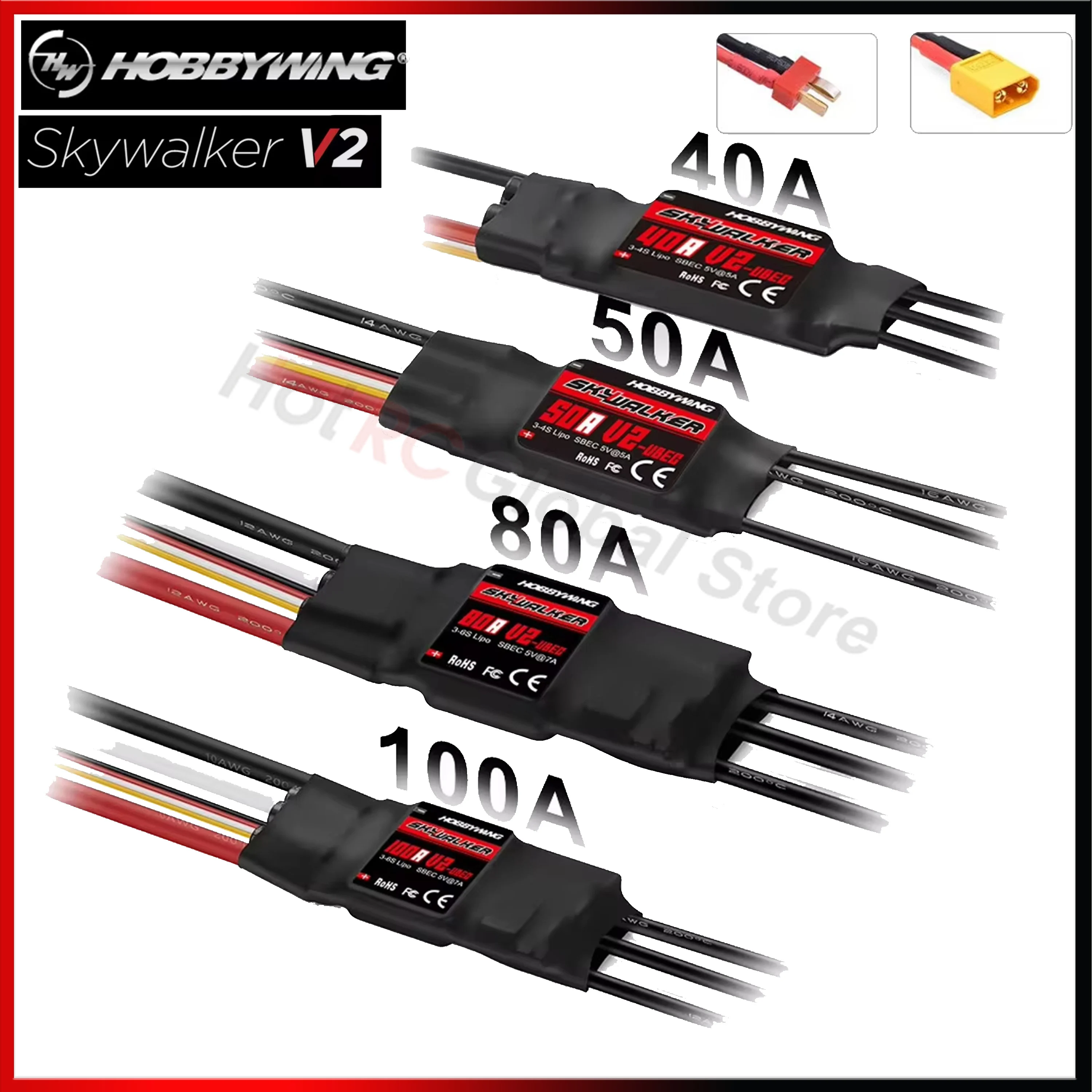 Drone Rc Jet - HOBBYWING Skywalker V2 Series 40A 50A