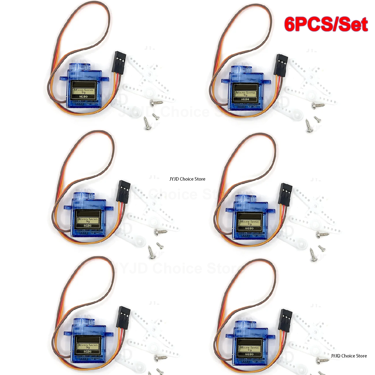 Drone Rc Jet - 6pcs Sg90 9g Micro Servo Motor,