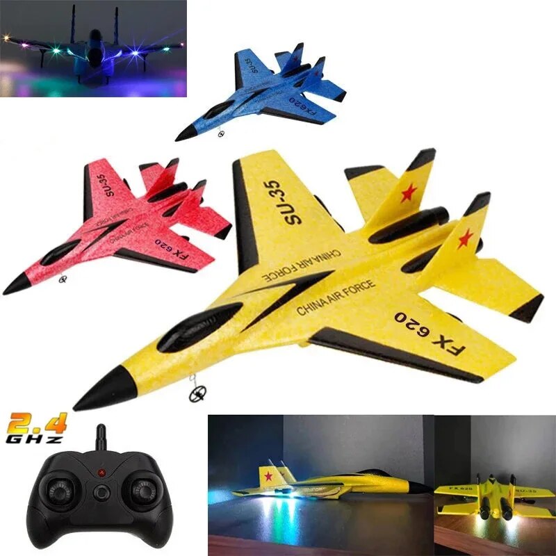 Drone Rc Jet - SU35 RC Plane FX620 FX820 2.4G