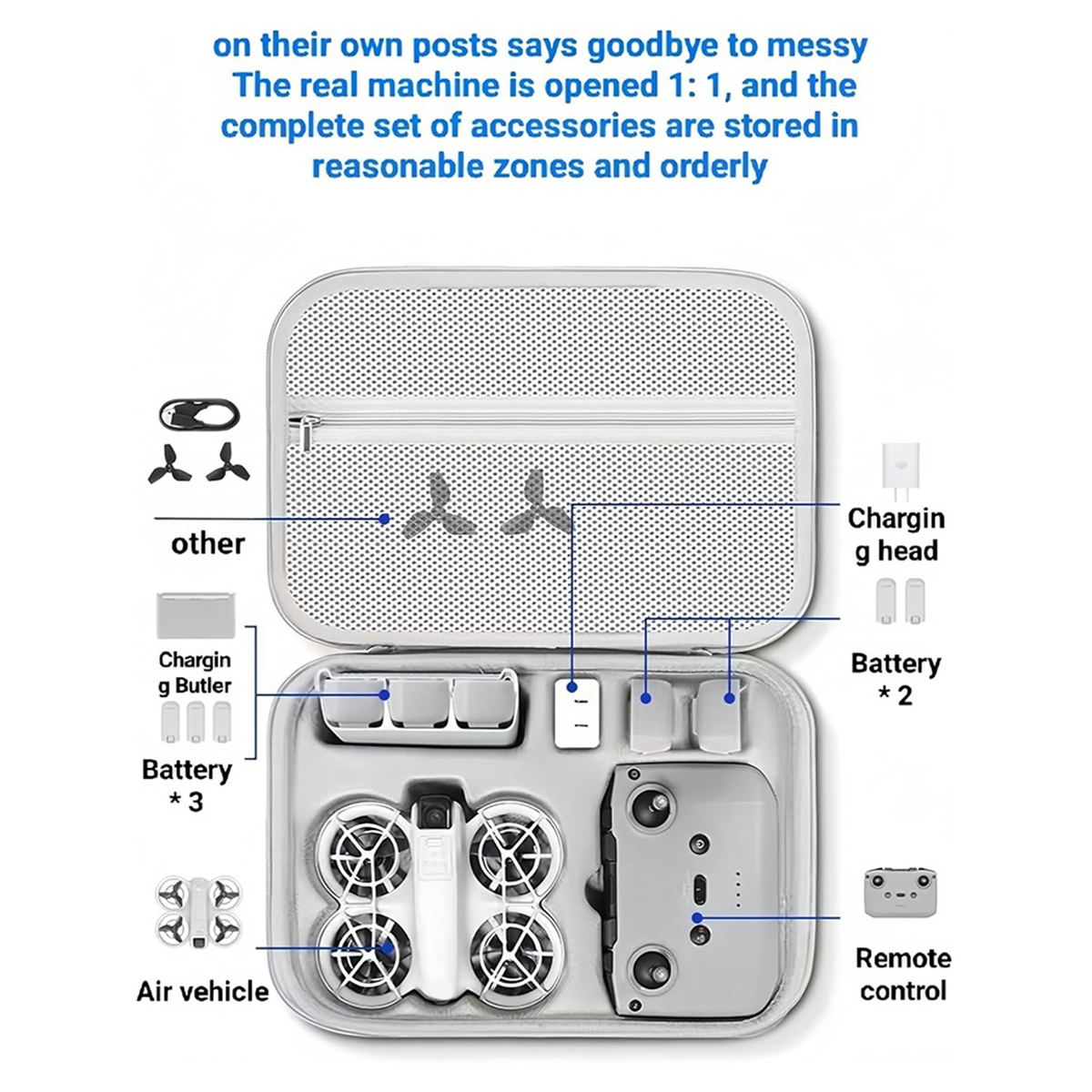 Drone Dji Rc N2 - EYEL Pro Carrying Case for DJI