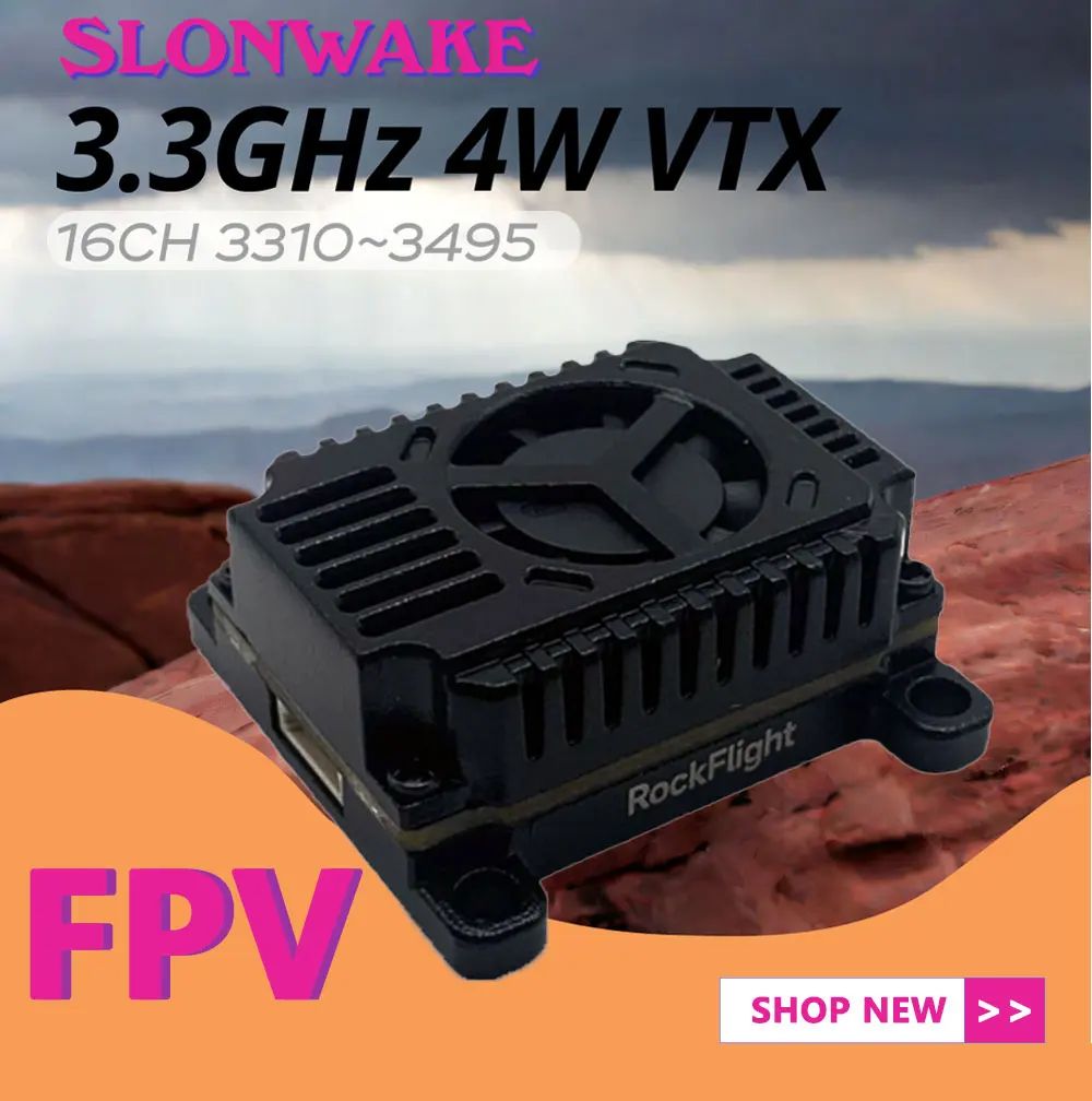 SLONWAKE FPV 3.3G 16CH 4000mW  - огляд і ціна Drone Rc Controller And Receiver