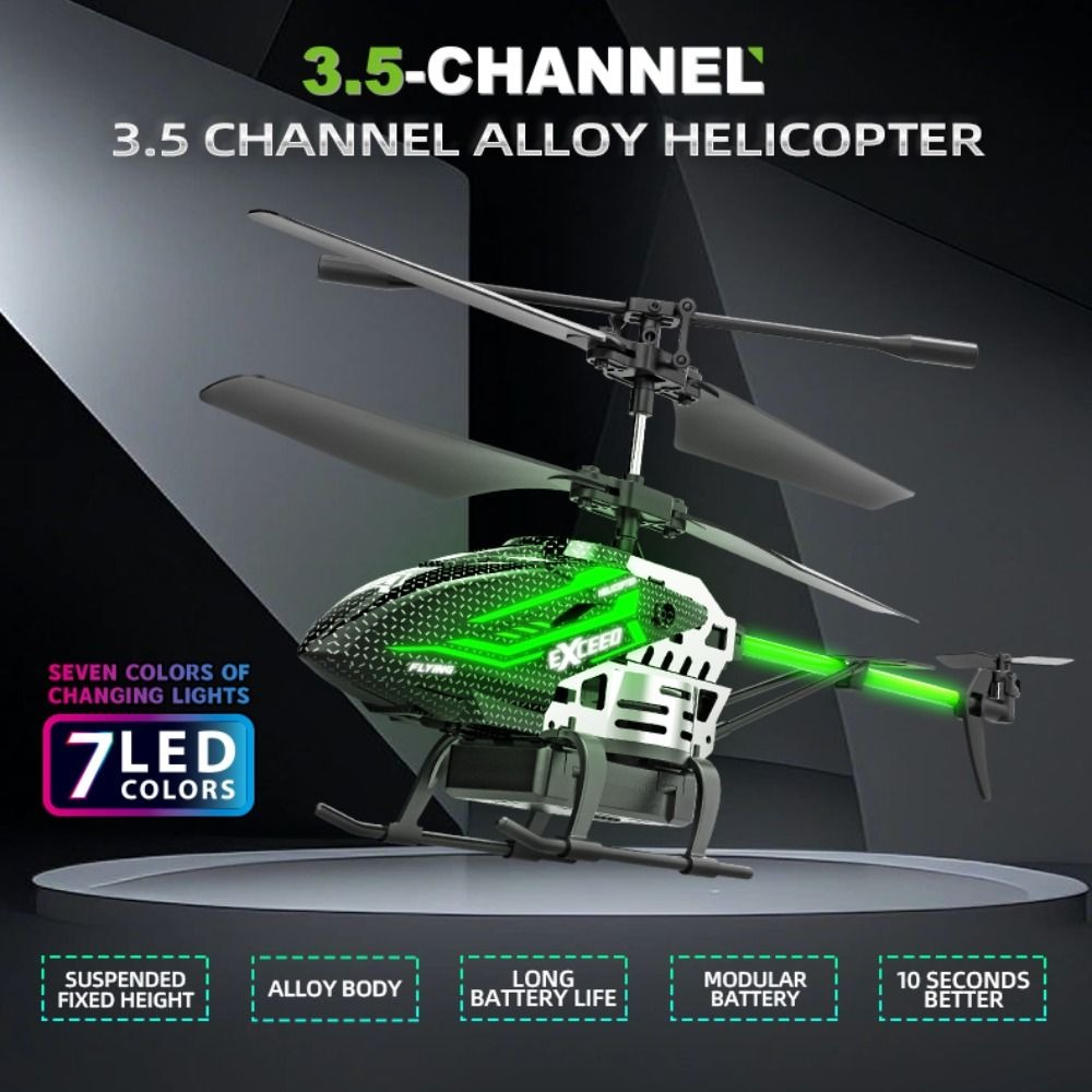 Alloy ABS 7 LED Colors RC Heli - огляд і ціна Drone Rc Jet