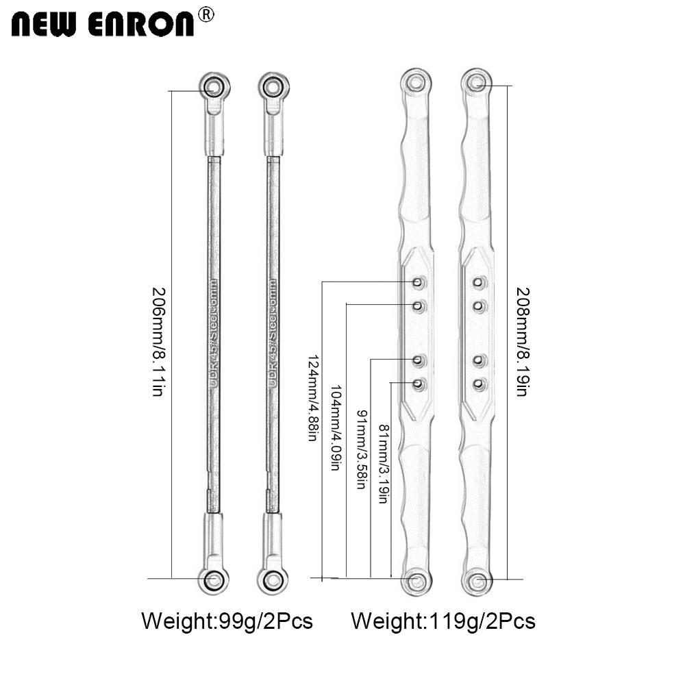NEW ENRON Aluminum Alloy Rear  - огляд і ціна Rc Suspension Arm