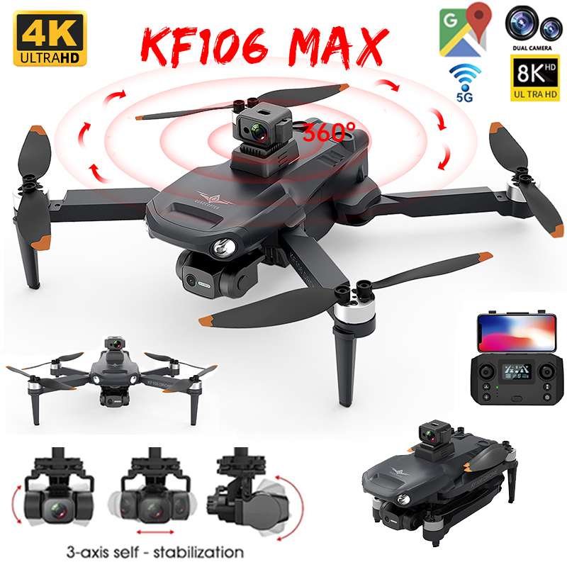 2022 NEW KF106 Max Drone 8K Pr - огляд і ціна Drone Rc Team City