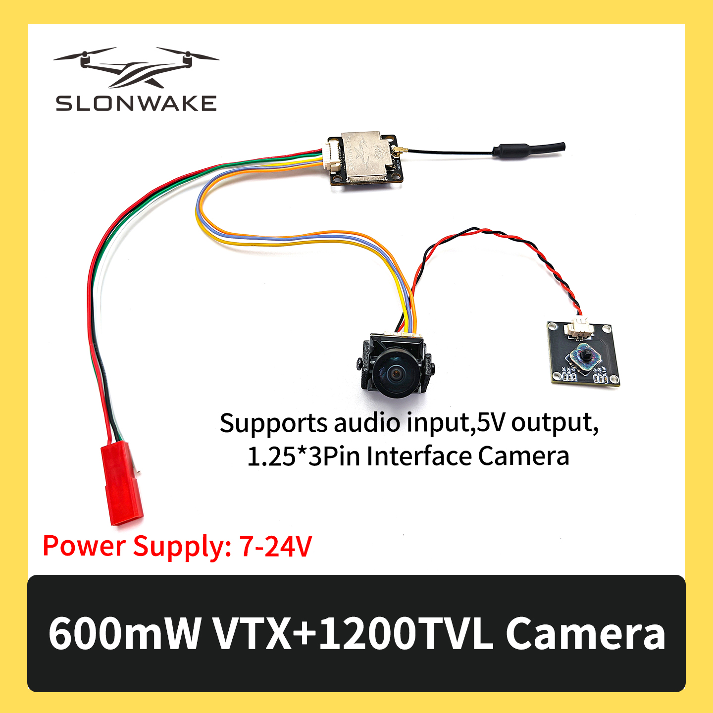 SLONWAKE 5.8G 600mW 7-24V FPV  - огляд і ціна Drone Rc Controller And Receiver
