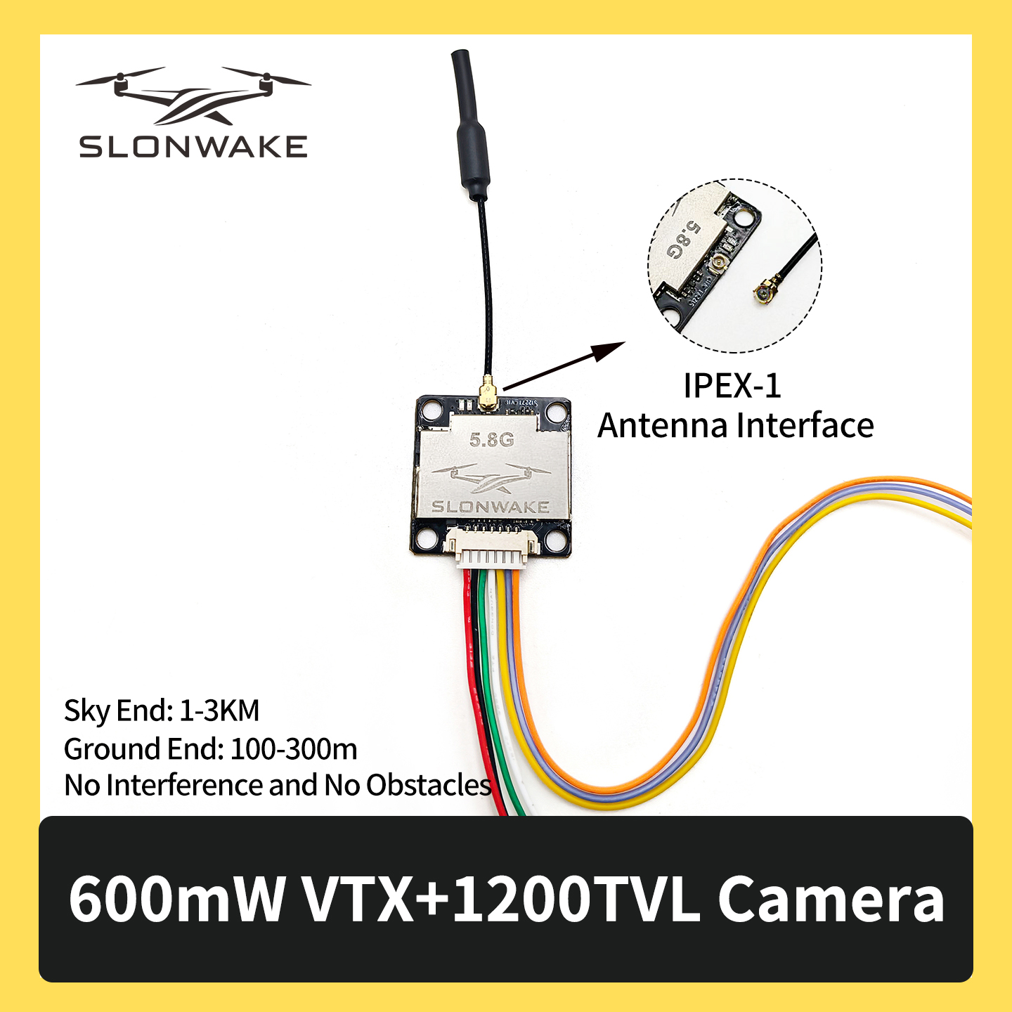 SLONWAKE 5.8G 600mW 7-24V FPV  - огляд і ціна Drone Rc Controller And Receiver