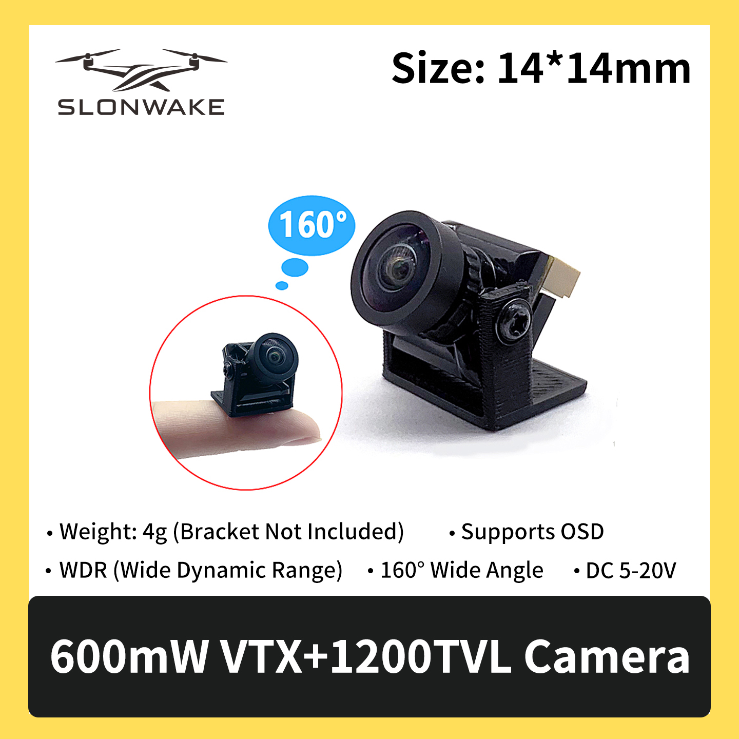 SLONWAKE 5.8G 600mW 7-24V FPV  - огляд і ціна Drone Rc Controller And Receiver