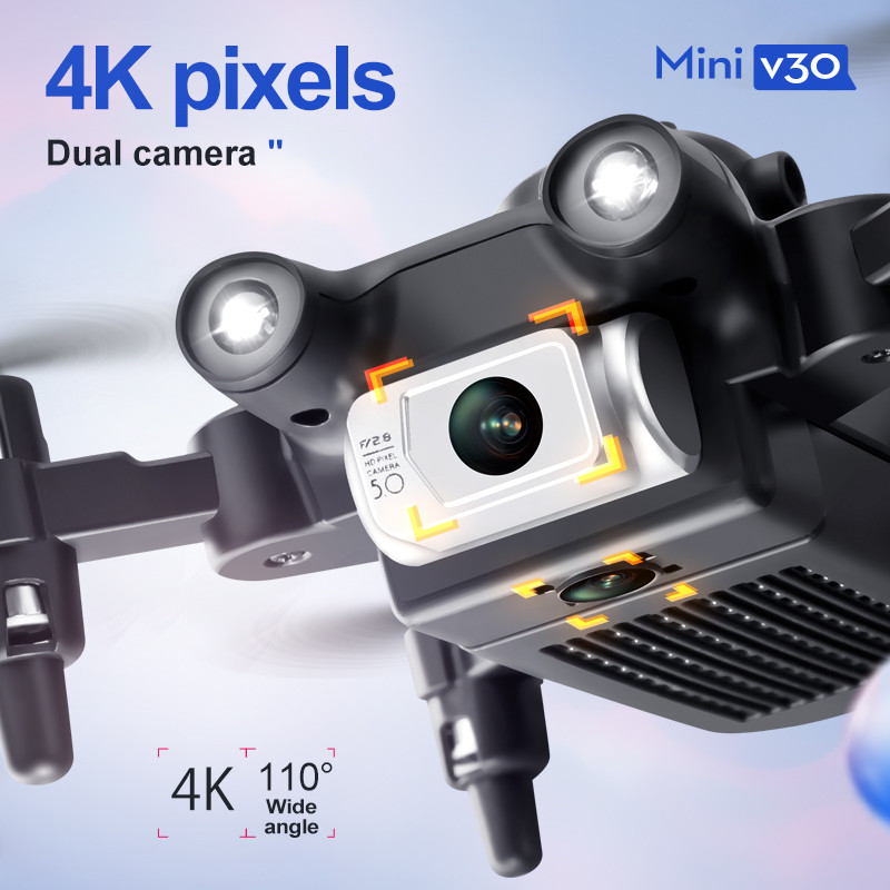 Mini V30 WiFi FPV Drone With 4 - огляд і ціна Drone Rc Foldable