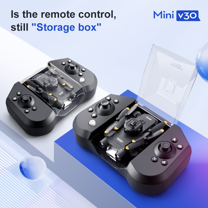 Mini V30 WiFi FPV Drone With 4 - огляд і ціна Drone Rc Foldable