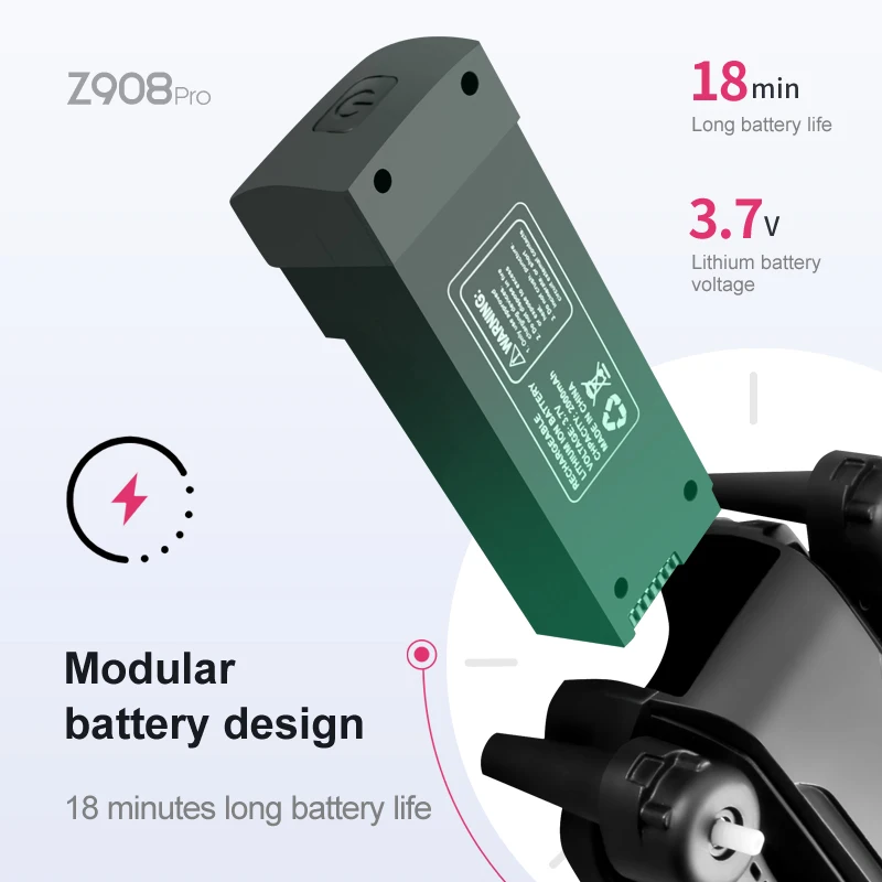 Z908 Pro Max Dron Battery 3.7V - огляд і ціна Drone Rc Pro 2