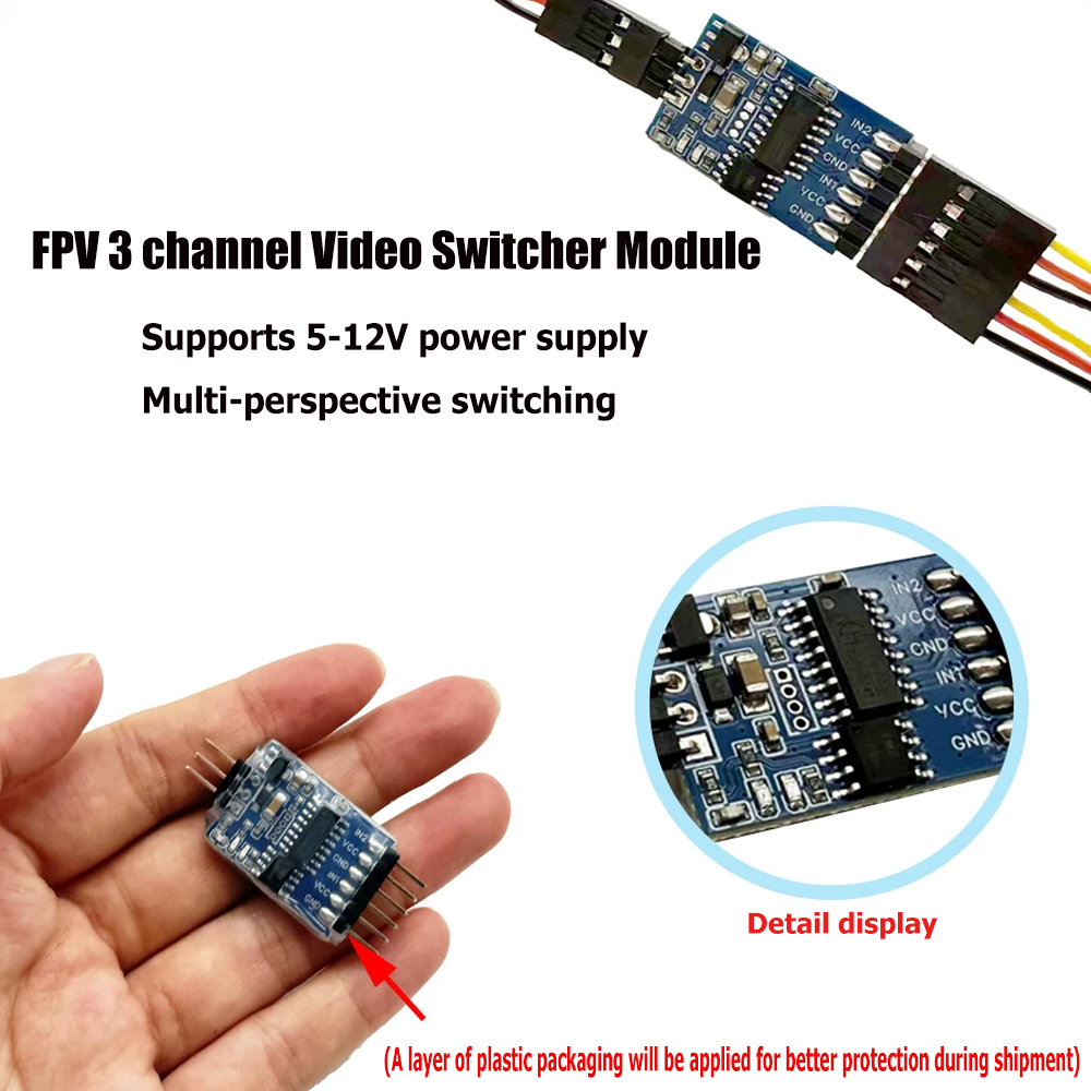 5.8G 3 Channel Video Switcher  - огляд і ціна Drone Rc Controller And Receiver