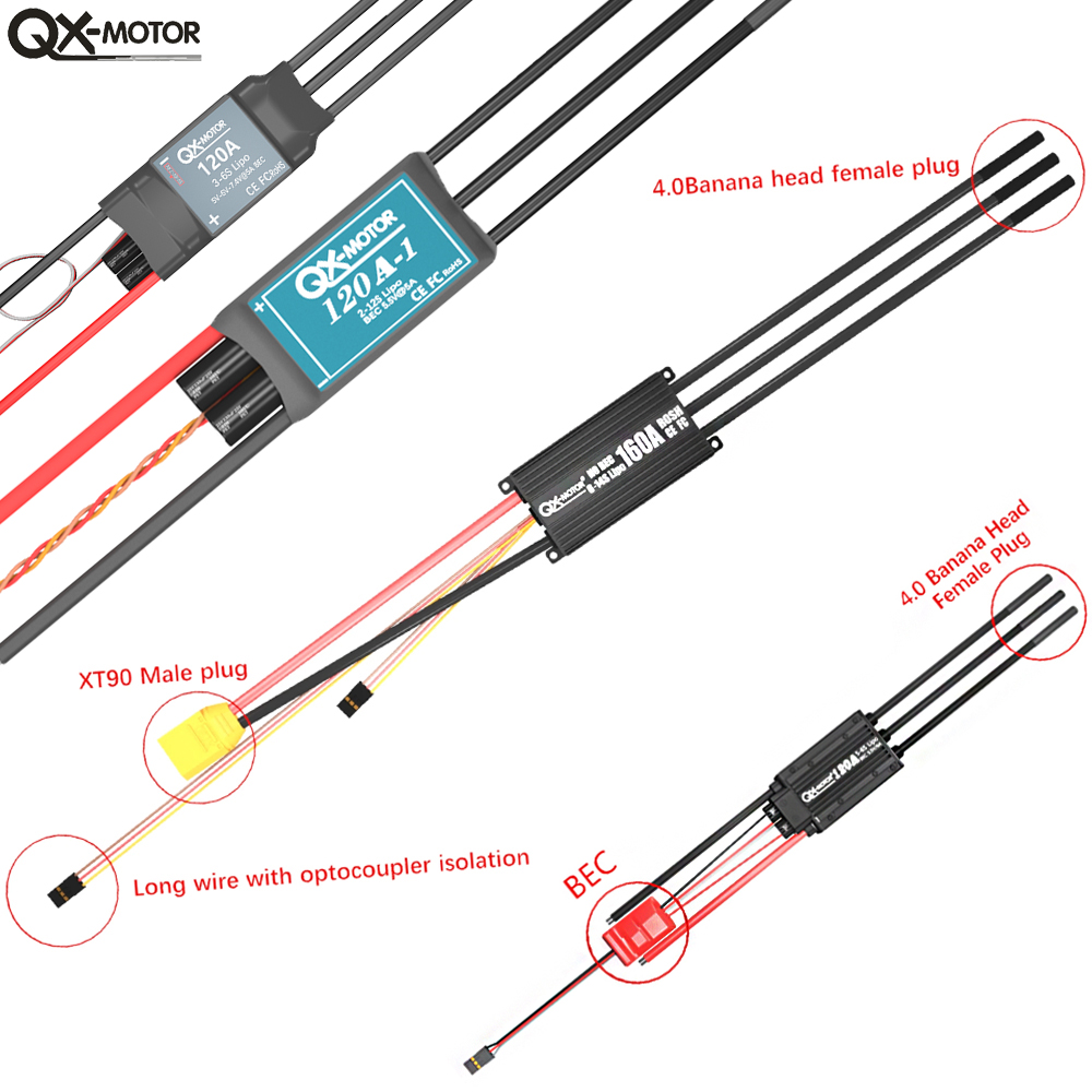 20A-120A Brushless ESC Speed C - огляд і ціна Drone Rc Jet