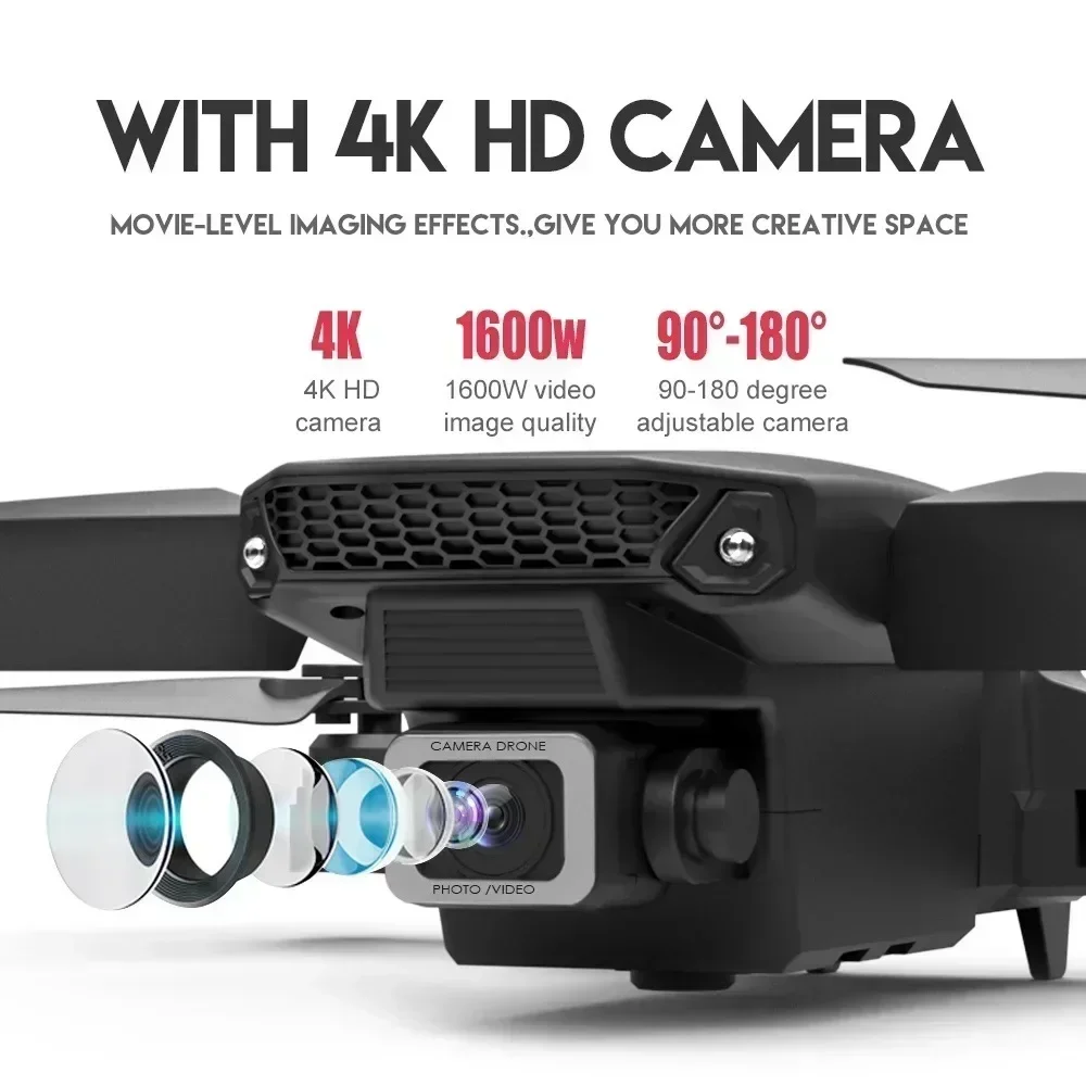 E88 Pro WIFI FPV Drone Wide An - огляд і ціна Drone E88 Rc Quadcopter