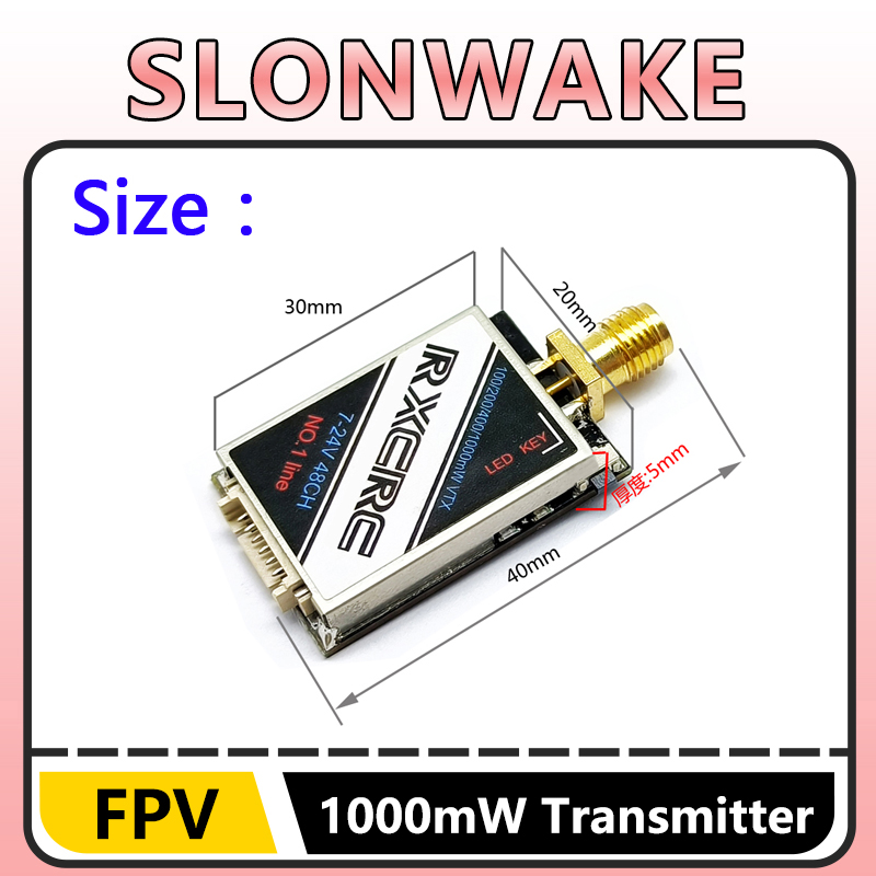 SLONWAKE  5.8G 48CH 1W VTX 100 - огляд і ціна Drone Rc Controller And Receiver
