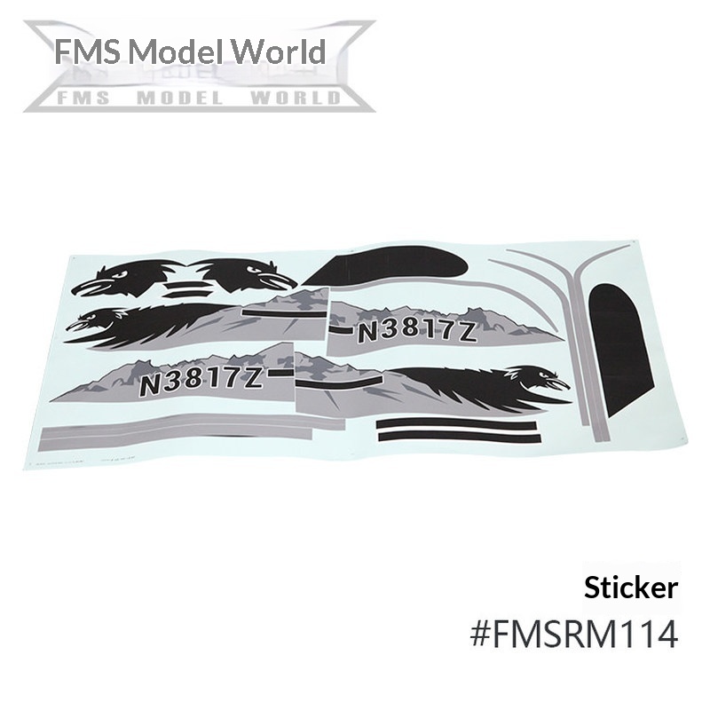 FMS RC Plane Decals For 1700mm - огляд і ціна Drone Rc Jet
