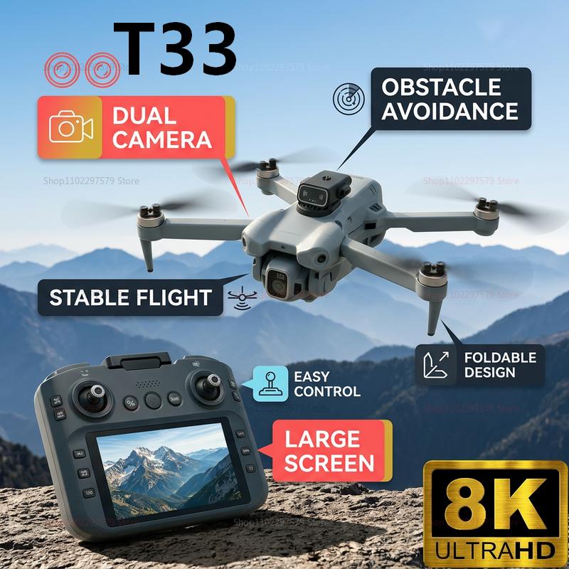 2026 New T33 RC Drone 8K Camer - огляд і ціна Drone Rc Foldable
