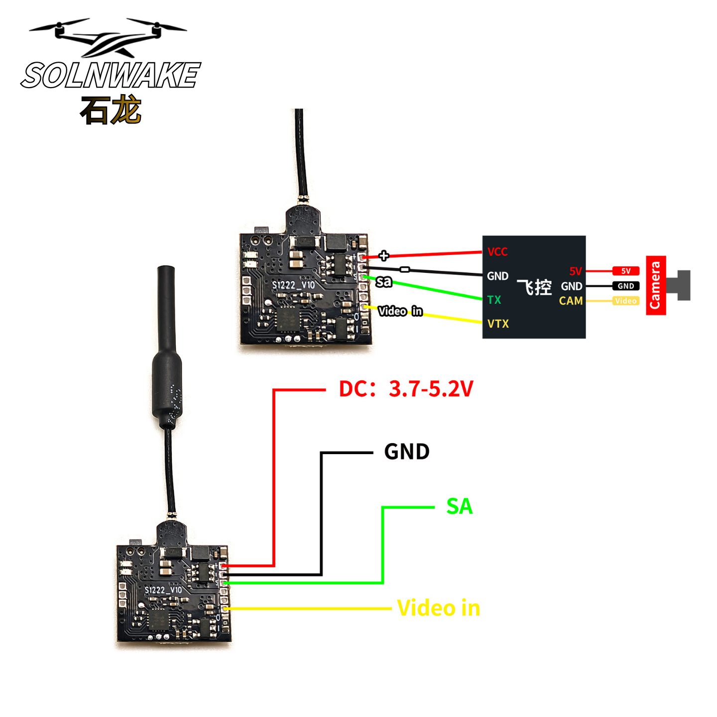 SLONWAKE Nano 5.8G 48CH 200mW  - огляд і ціна Drone Rc Controller And Receiver