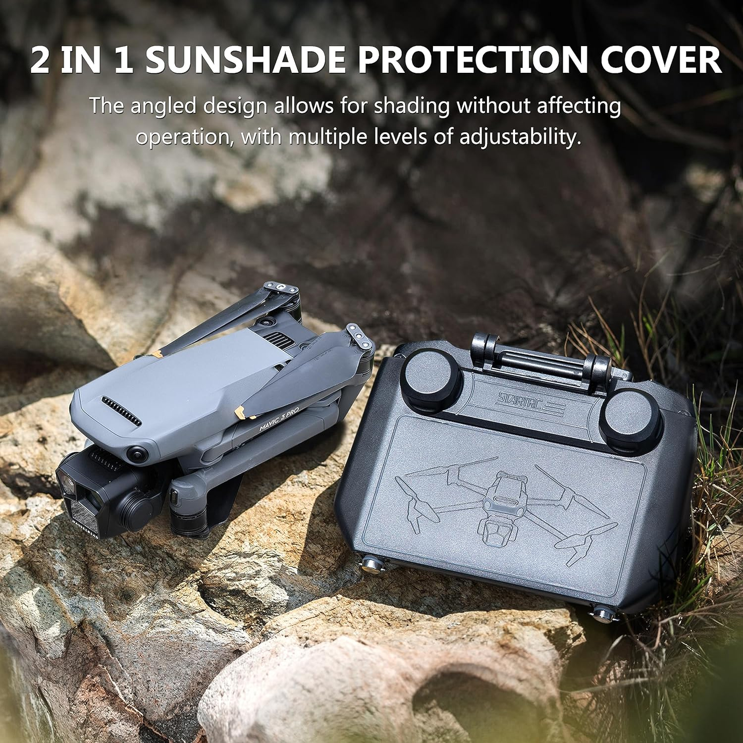 2-in-1 Sun Hood & Joystick Cov - огляд і ціна Drone Rc Pro 2