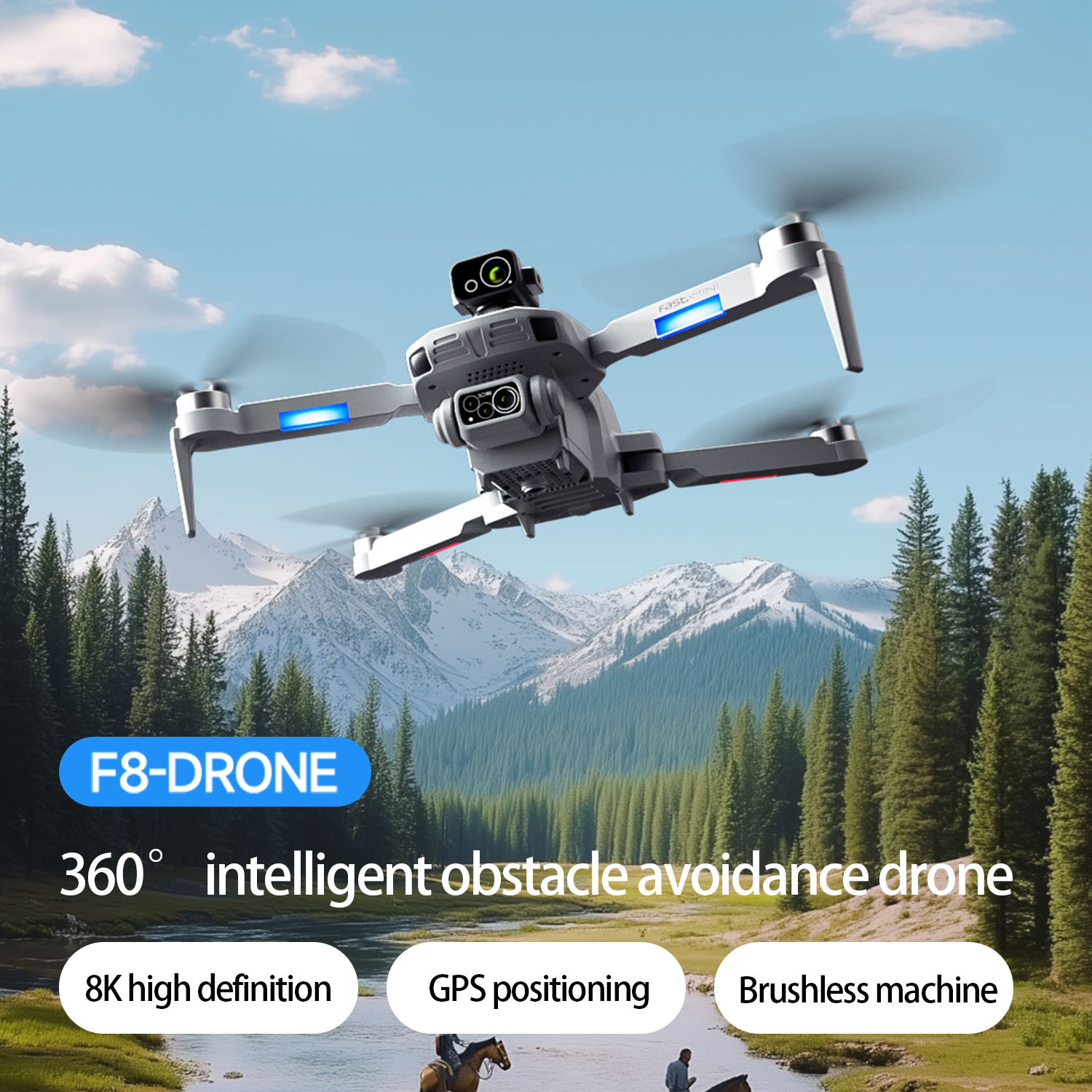 F8 MAX GPS Drone Professional  - огляд і ціна Drone Rc Team City