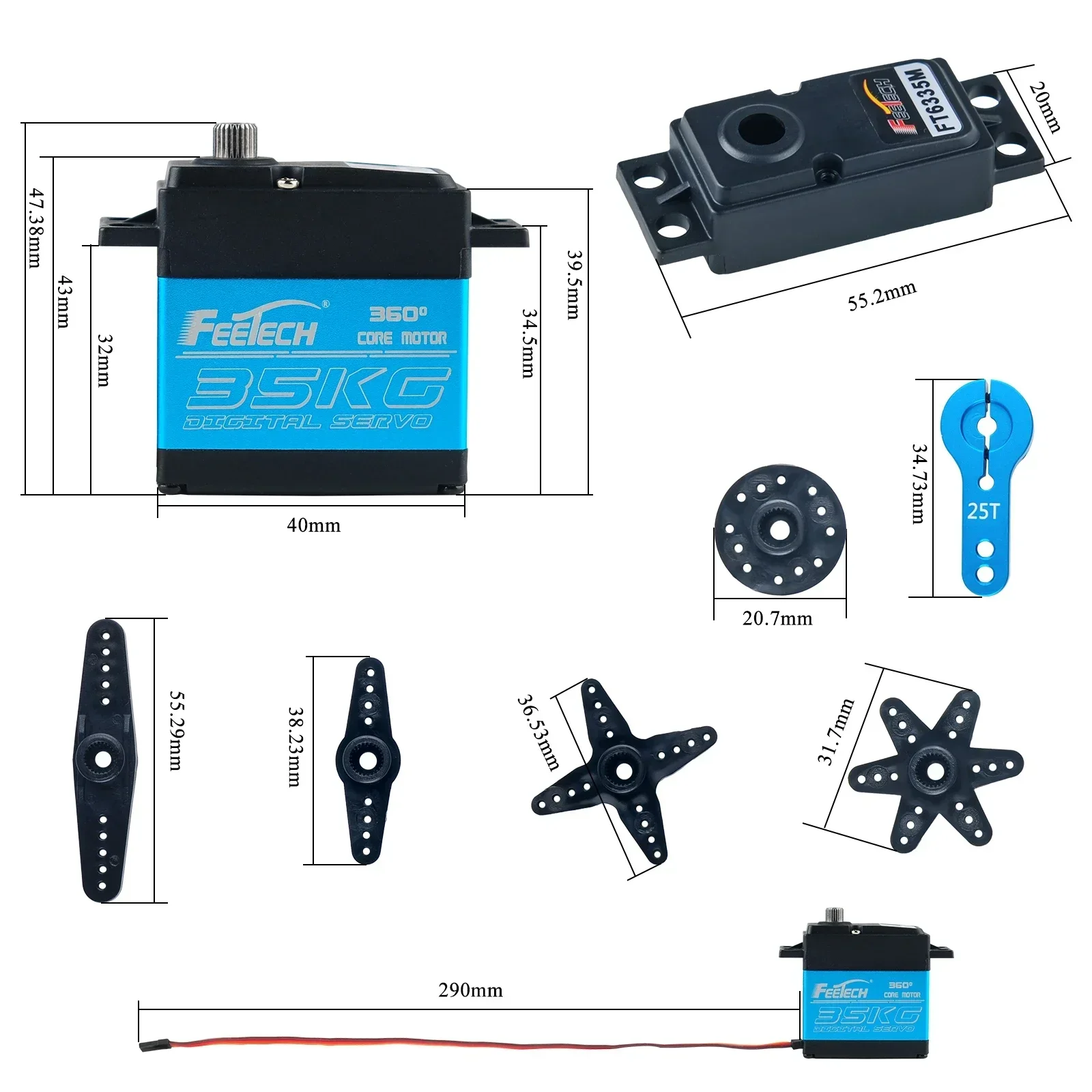 Feetech FT6335M Digital RC Ser - огляд і ціна Drone Rc Jet
