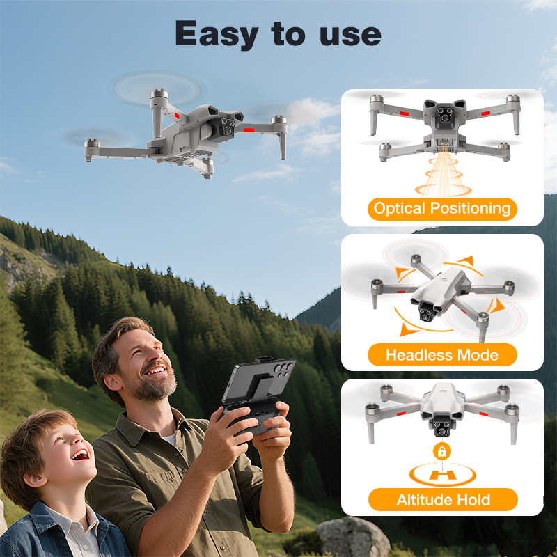 NEW Hot L017 Pro Drone Brushle - огляд і ціна Drone Rc Foldable